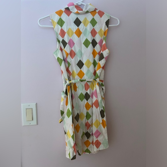 Multicolor Diamond Patterned Dress - Picture 2 of 3